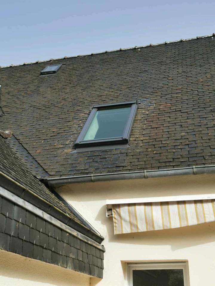 Pose de fenêtre de toit Velux Plabennec