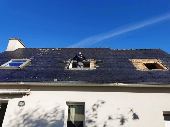 Remplacement de fenêtres de toit Velux Plabennec
